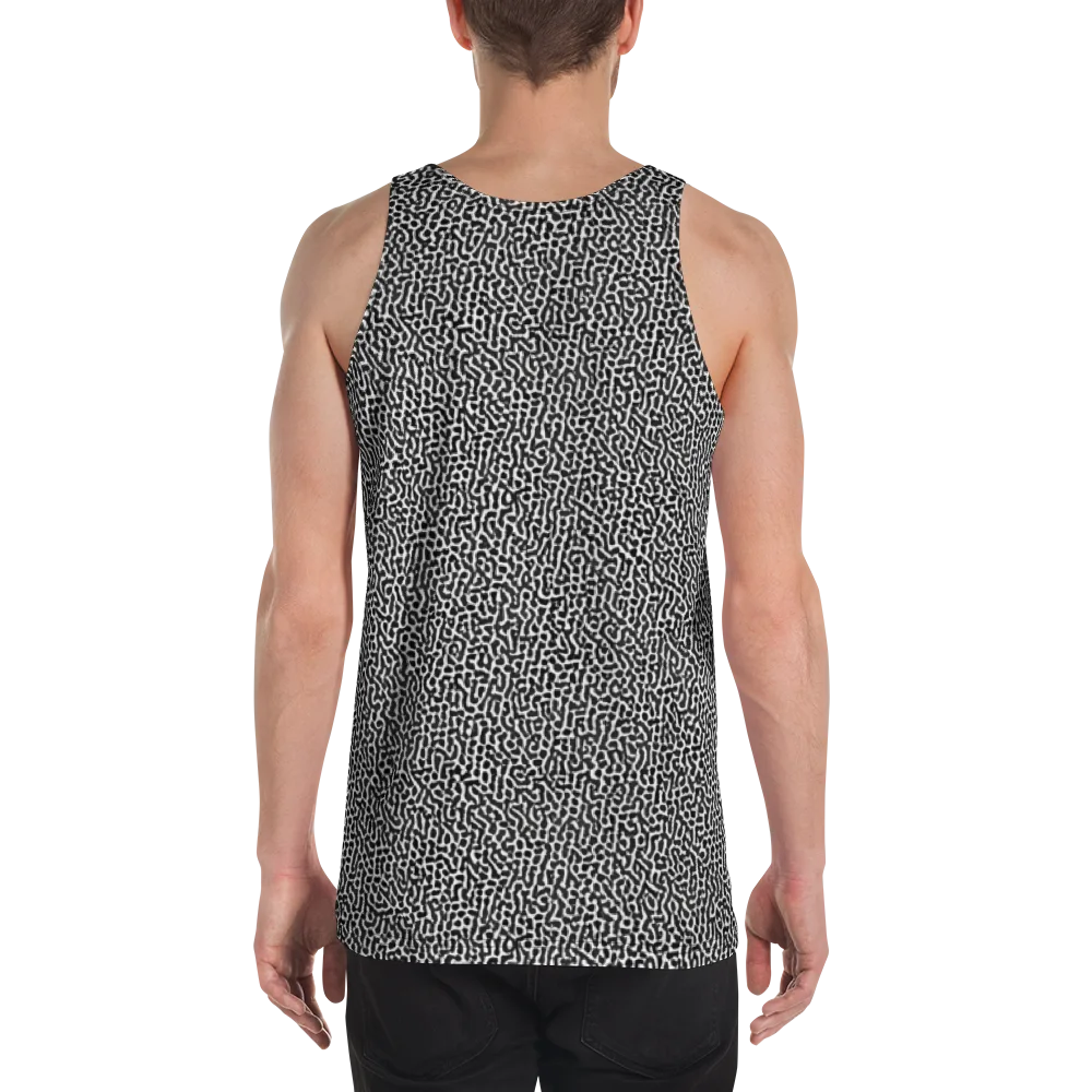 Noir Cellscape on Men's Tank Top — Back