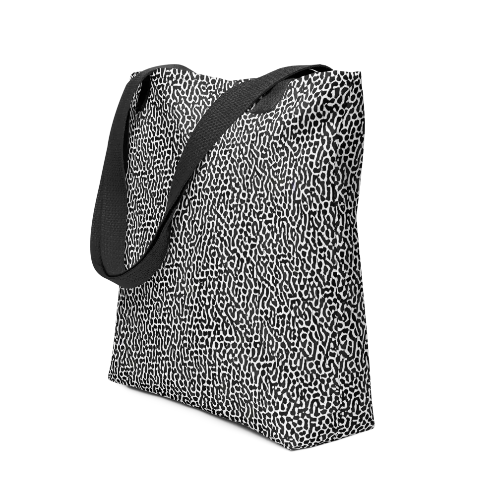 Noir Cellscape on Tote Bag — Front