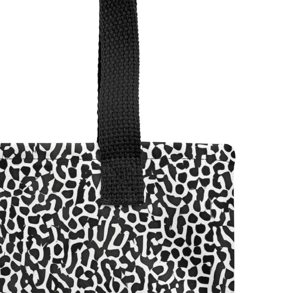 Noir Cellscape on Tote Bag — Product details