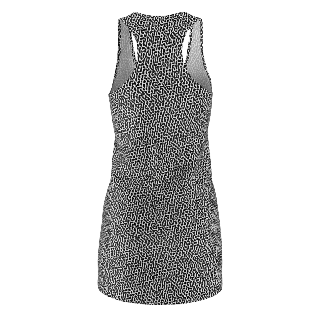 Noir Cellscape on Racerback Dress — Back