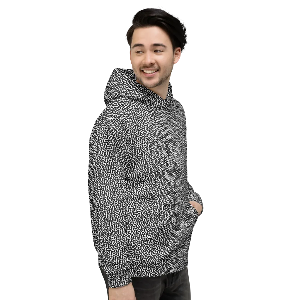 Noir Cellscape on Hoodie — Right