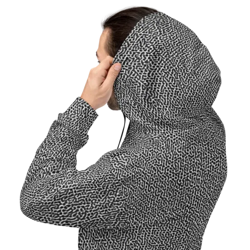 Noir Cellscape on a Hoodie