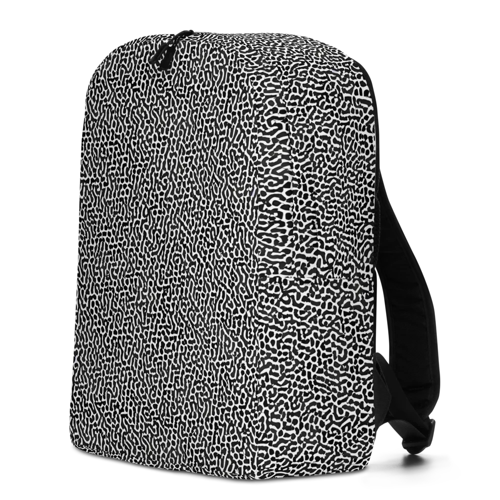 Noir Cellscape on Minimalist Backpack — Left
