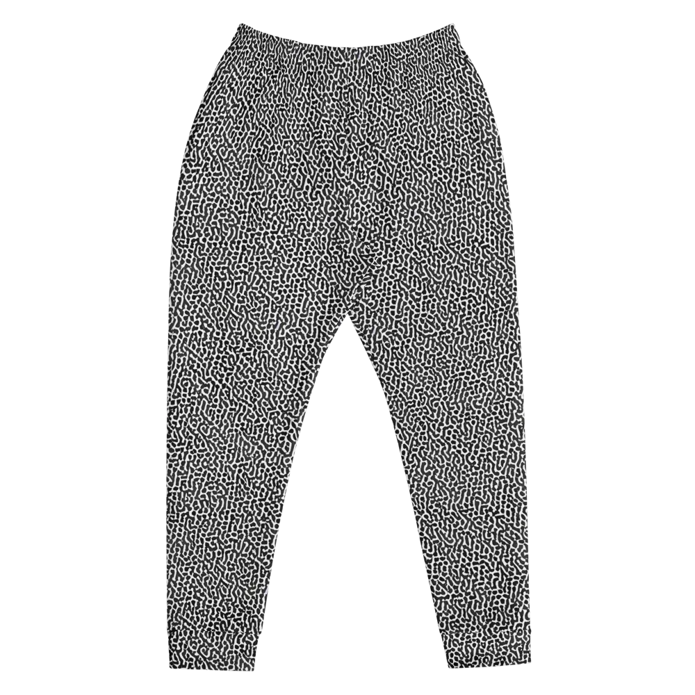 Noir Cellscape on Men's Joggers — Front
