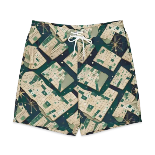 Celestial Cartography on a Men's Board Shorts