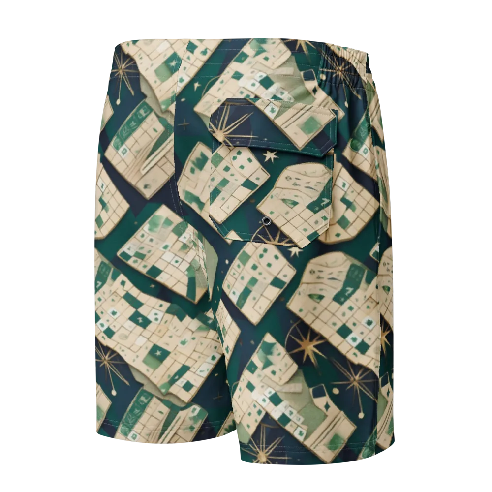 Celestial Cartography on Men's Board Shorts — Back