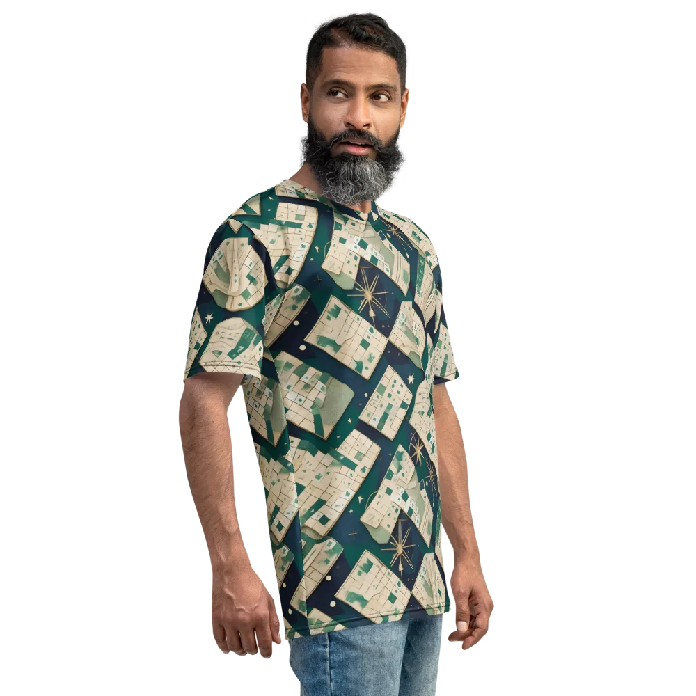 Celestial Cartography on Men's Crew Neck T-Shirt — Right