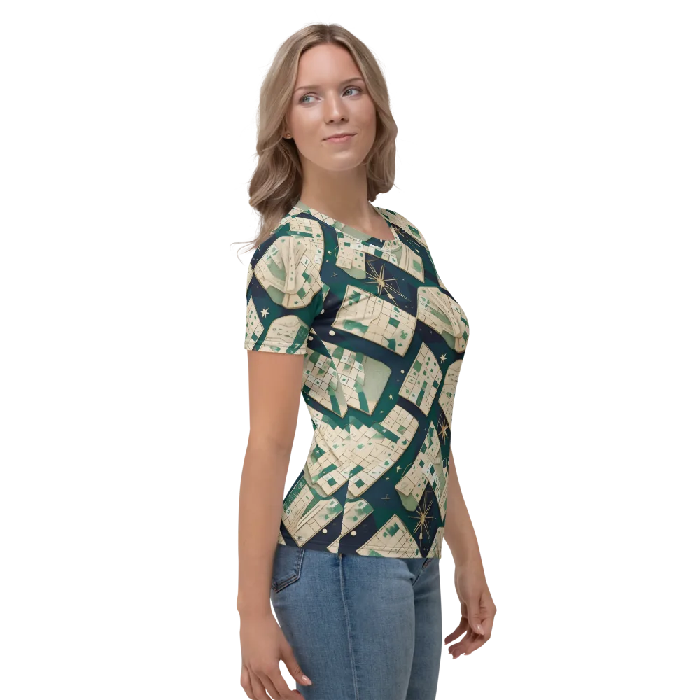 Celestial Cartography on Women's Crew Neck T-Shirt — Right