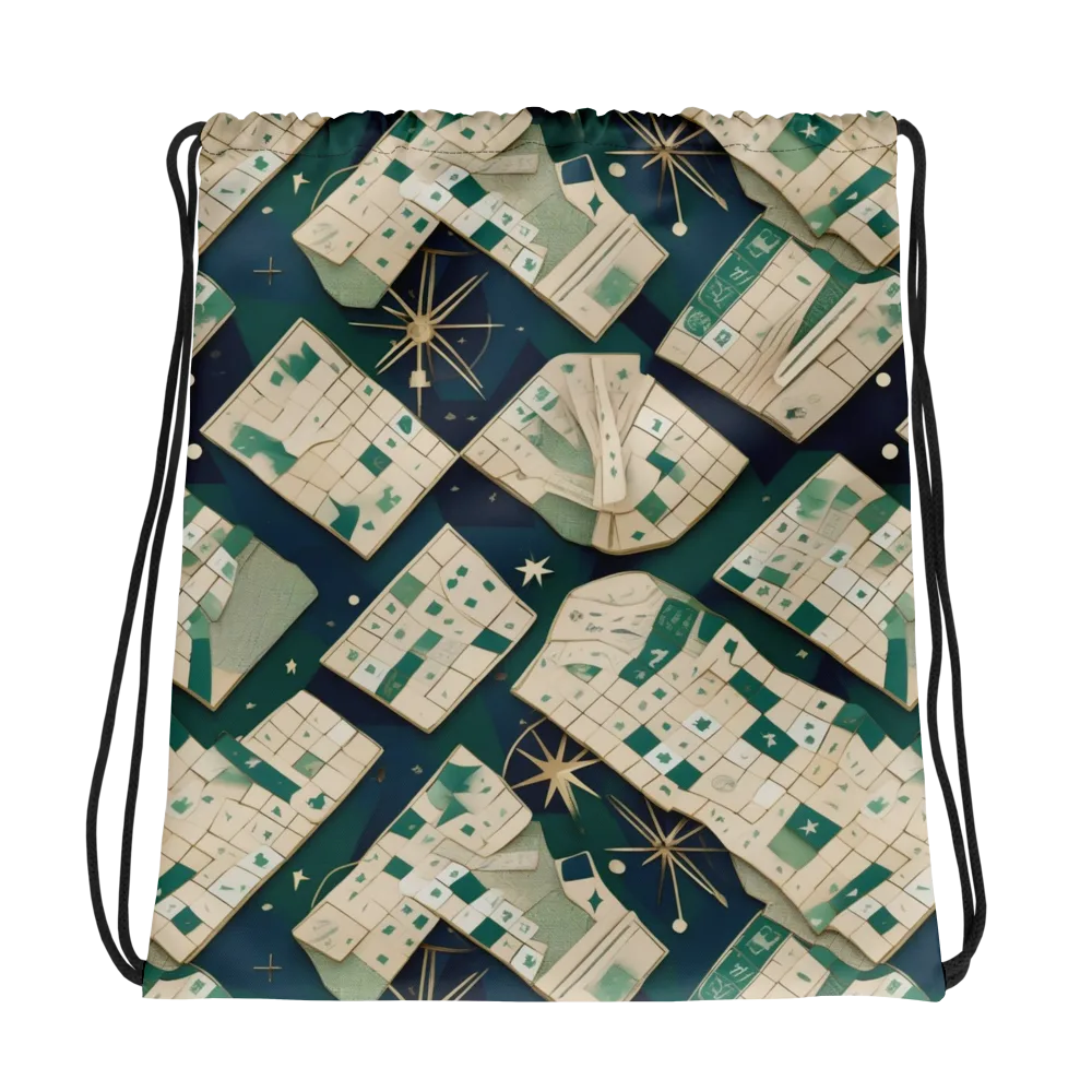 Celestial Cartography on Drawstring Bag — Photo