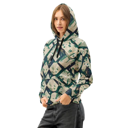 Celestial Cartography on a Cotton Hoodie