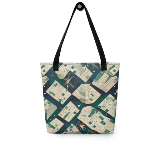 Celestial Cartography on a Tote Bag
