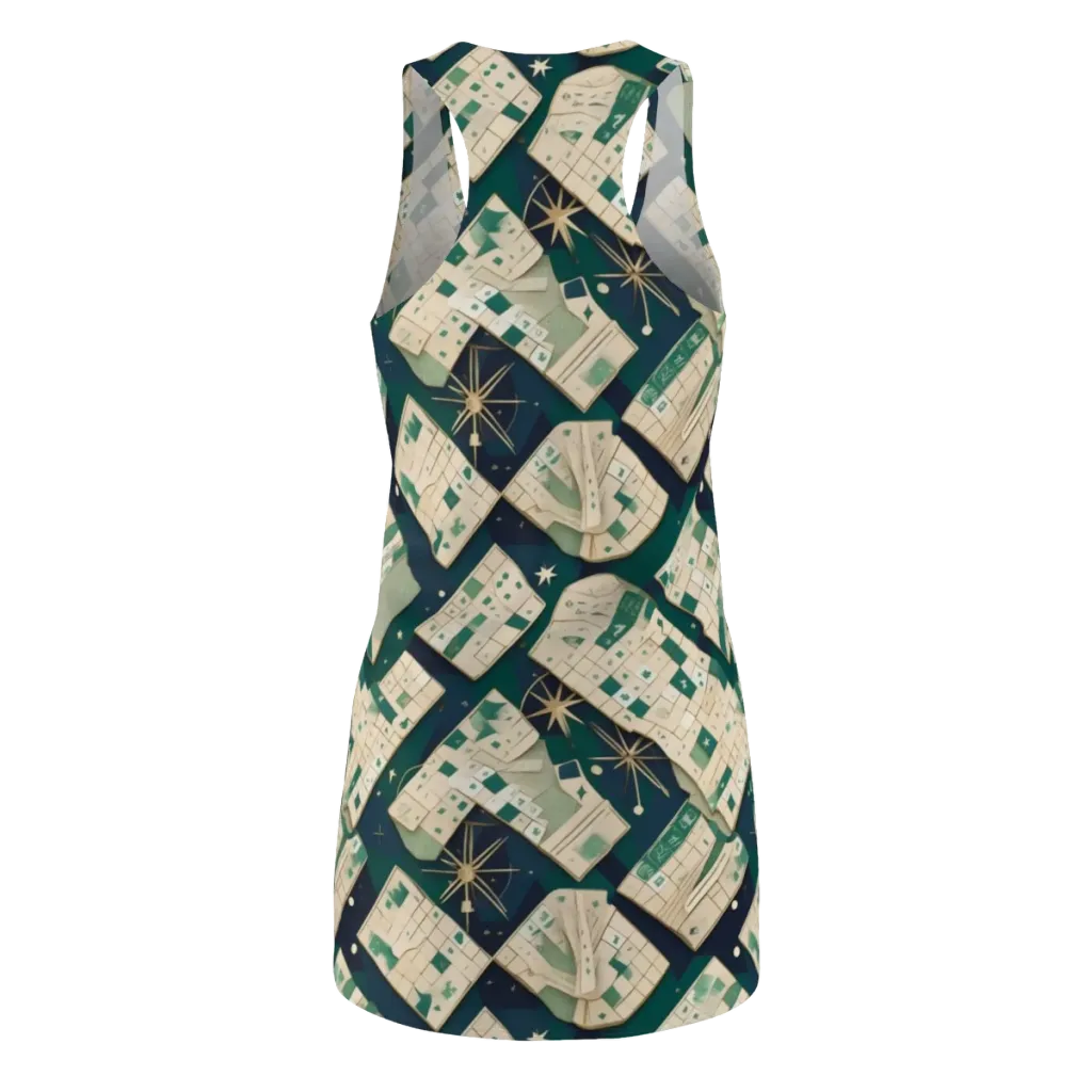 Celestial Cartography on Racerback Dress — Back