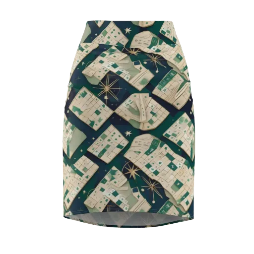 Celestial Cartography on a Pencil Skirt