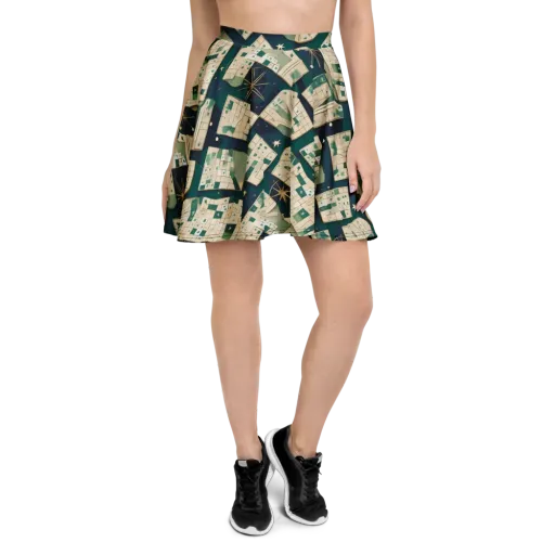 Celestial Cartography on a Skater Skirt