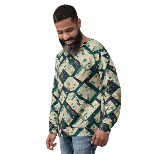 Celestial Cartography on a Sweatshirt