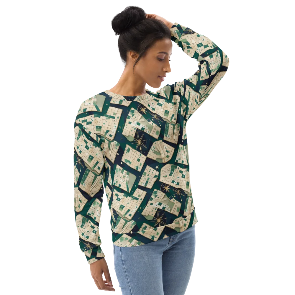 Celestial Cartography on Sweatshirt — Right Front