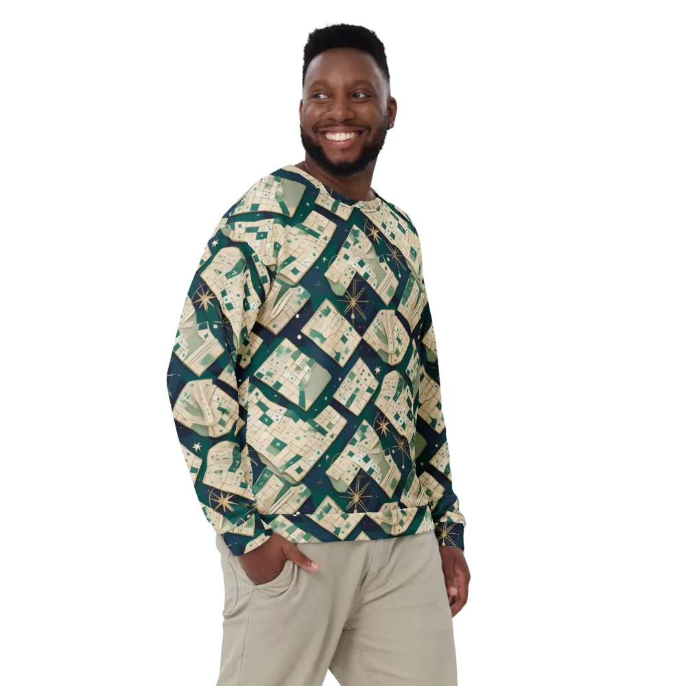 Celestial Cartography on Sweatshirt — Front