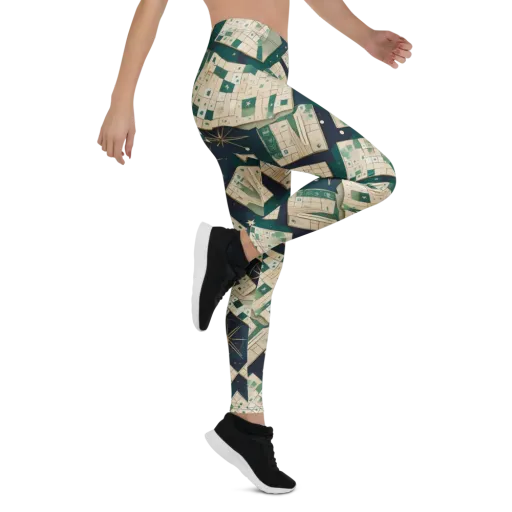 Celestial Cartography on a Leggings