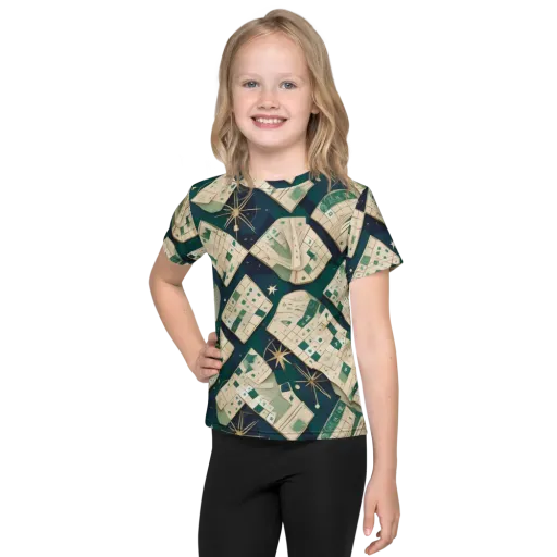 Celestial Cartography on a Kids Crew Neck T-Shirt