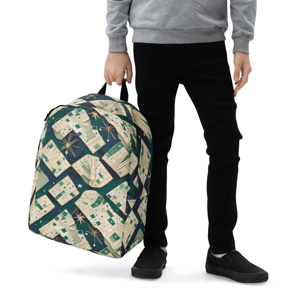 Celestial Cartography on Minimalist Backpack — Zoomed-in