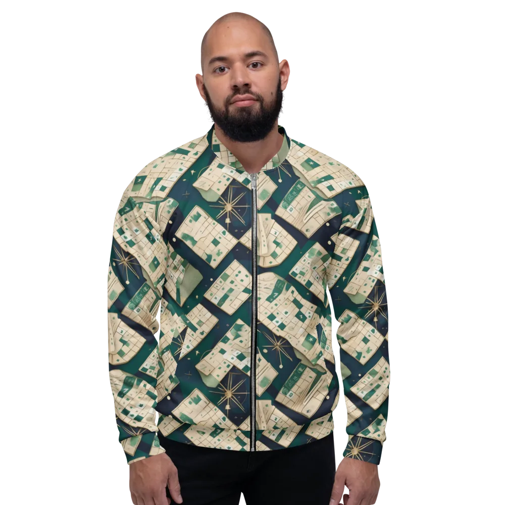 Celestial Cartography on Bomber Jacket — Front