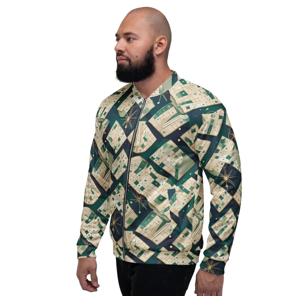 Celestial Cartography on Bomber Jacket — Left