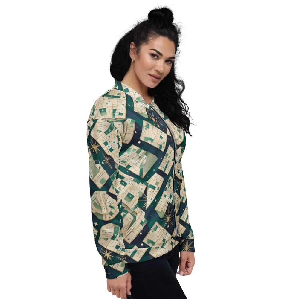 Celestial Cartography on Bomber Jacket — Right