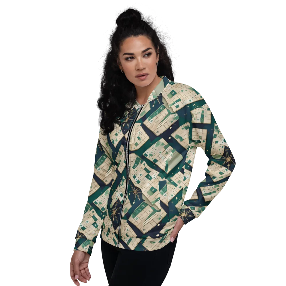 Celestial Cartography on Bomber Jacket — Left