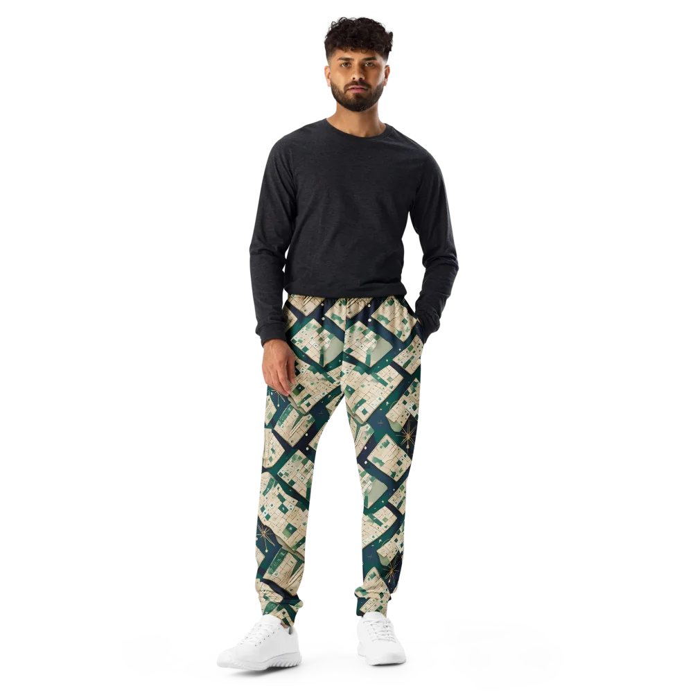 Celestial Cartography on Men's Joggers — Front