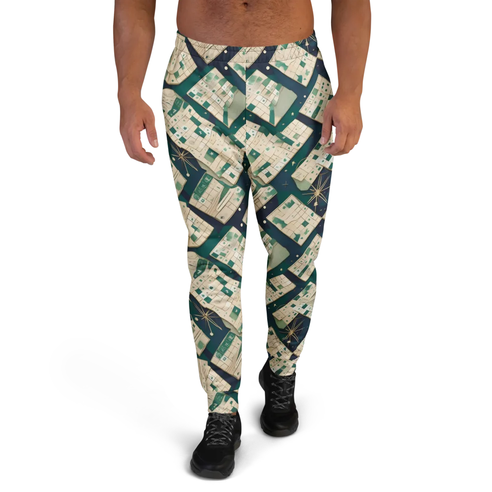 Celestial Cartography on Men's Joggers — Front