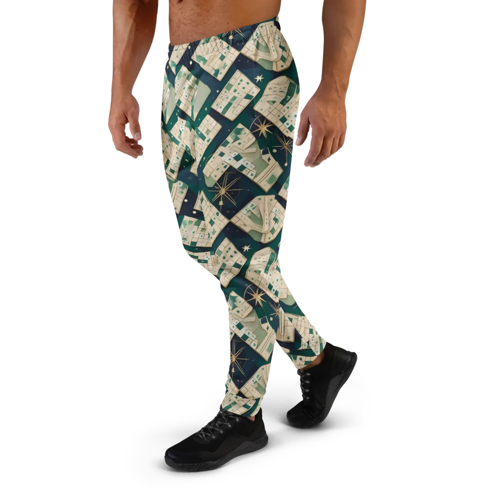 Celestial Cartography on Men's Joggers — Left