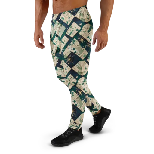 Celestial Cartography on a Men's Joggers
