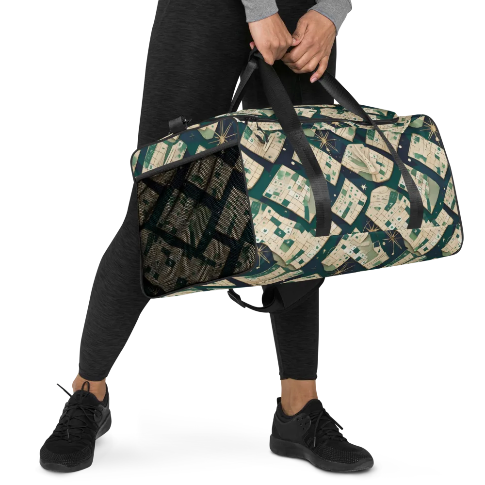 Celestial Cartography on Duffle Bag — Right Front