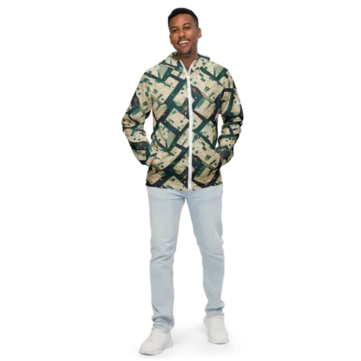 Celestial Cartography on a Men's Windbreaker