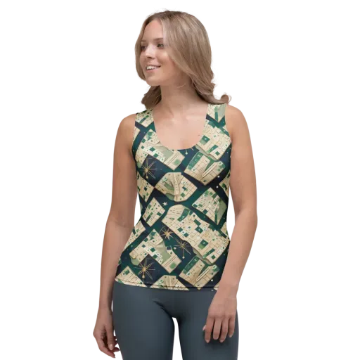 Celestial Cartography on a Women's Tank Top