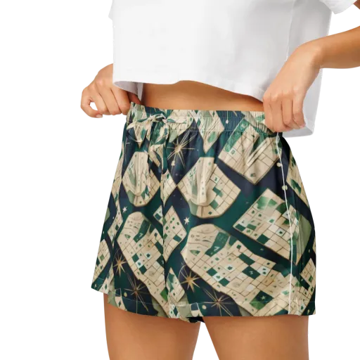 Celestial Cartography on a Women's Pajama Shorts