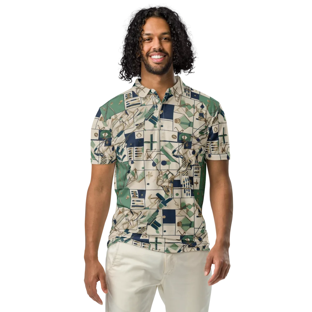 Gilded Toolkit on Men's Slim Fit Polo Shirt — Front