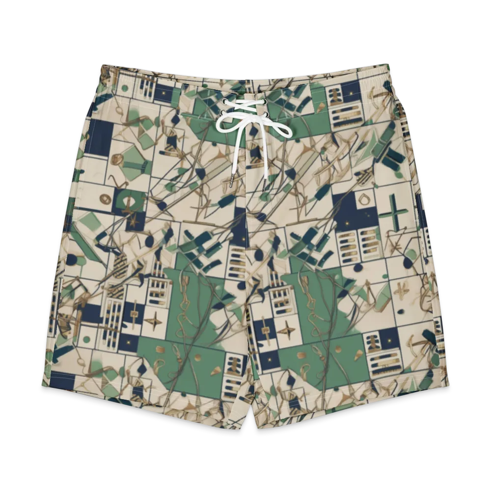 Gilded Toolkit on Men's Board Shorts — Front