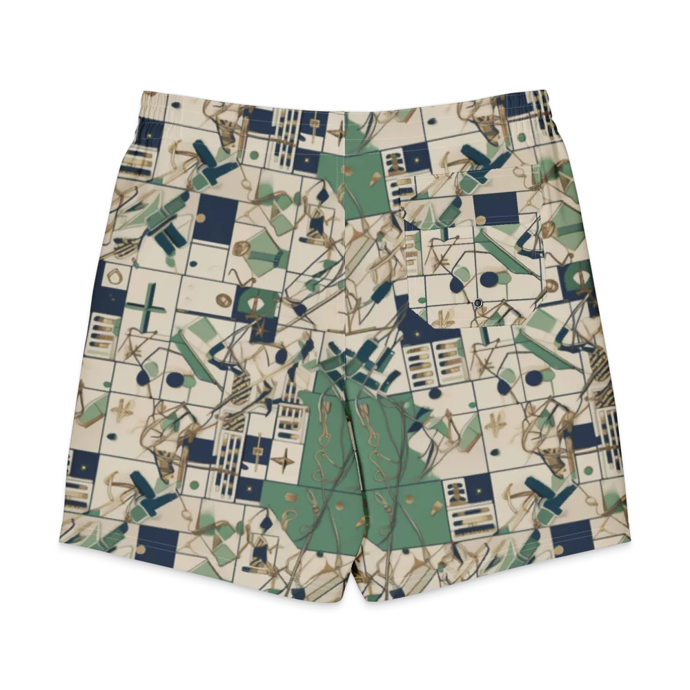 Gilded Toolkit on Men's Board Shorts — Back