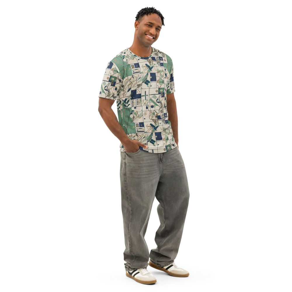 Gilded Toolkit on Men's Cotton Crew Neck T-Shirt — Right Front