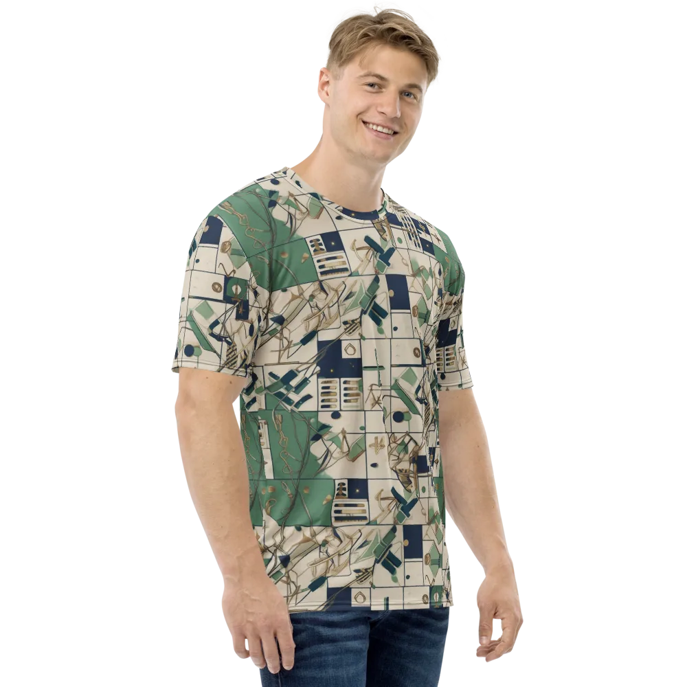 Gilded Toolkit on Men's Crew Neck T-Shirt — Right
