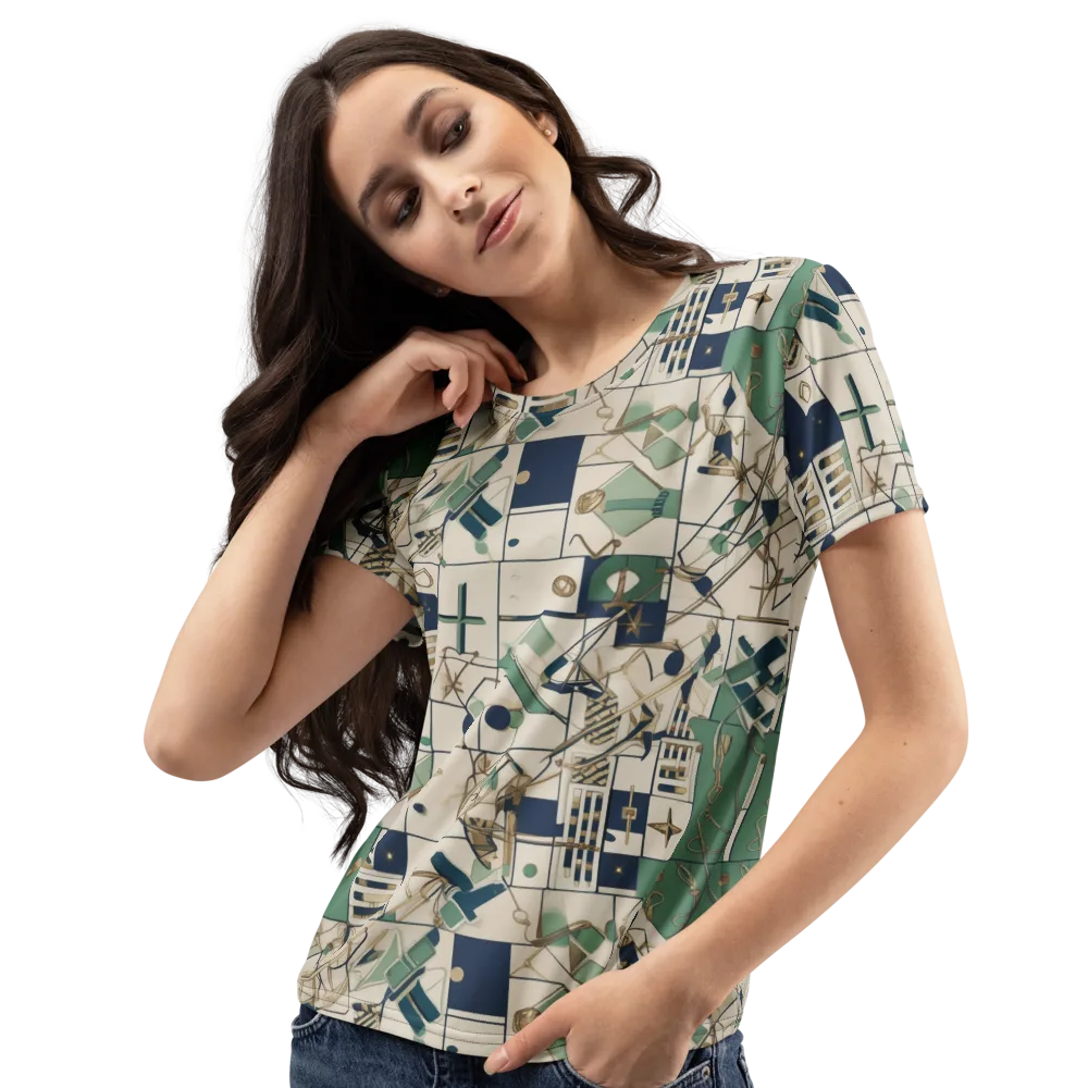 Gilded Toolkit on Women's Crew Neck T-Shirt — Left Front