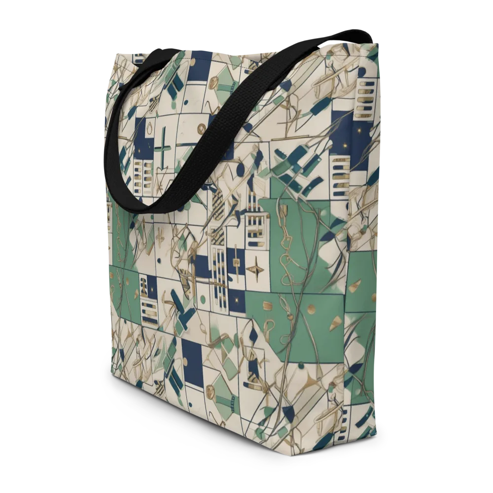 Gilded Toolkit on Large Tote Bag W/ Pocket — Front