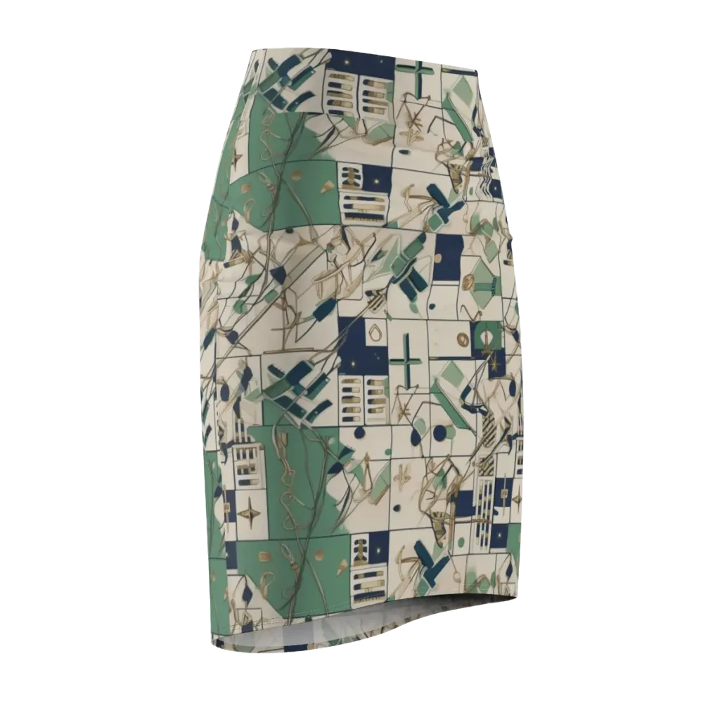Gilded Toolkit on Pencil Skirt — Front Side