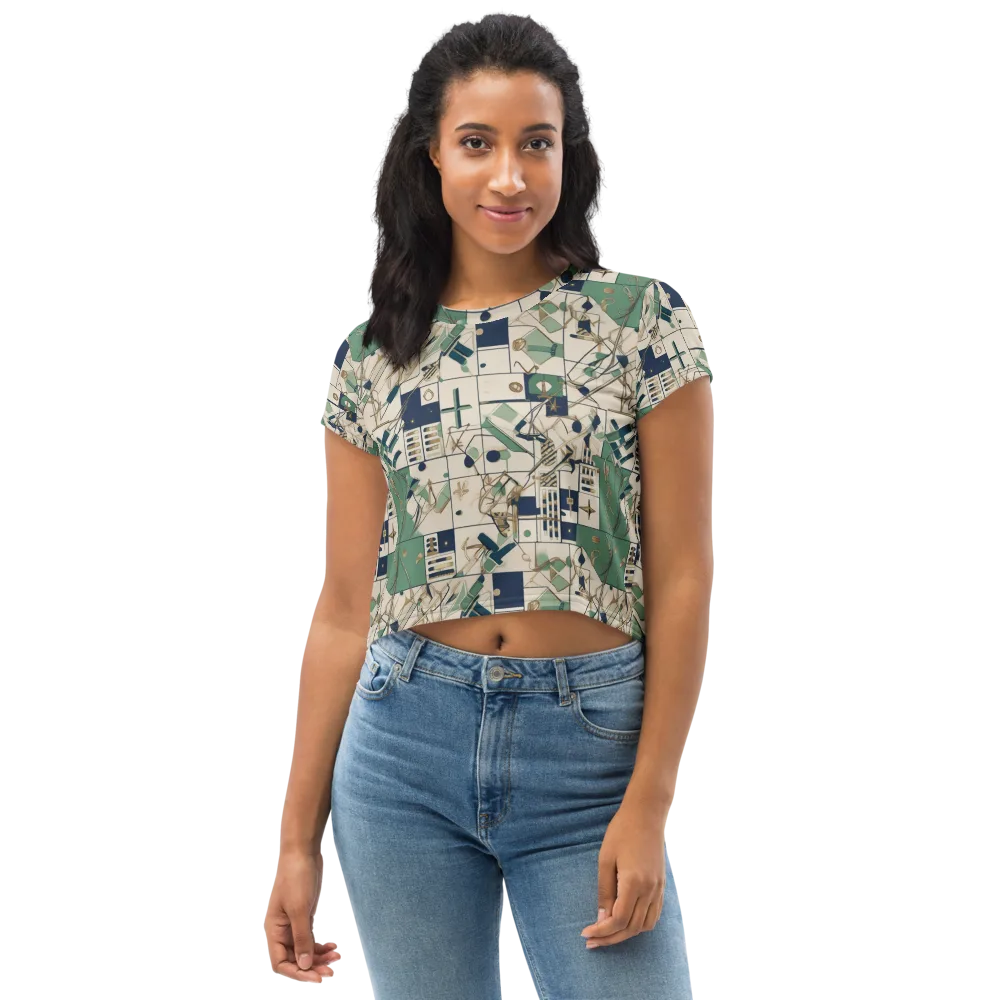 Gilded Toolkit on Crop Tee — Front