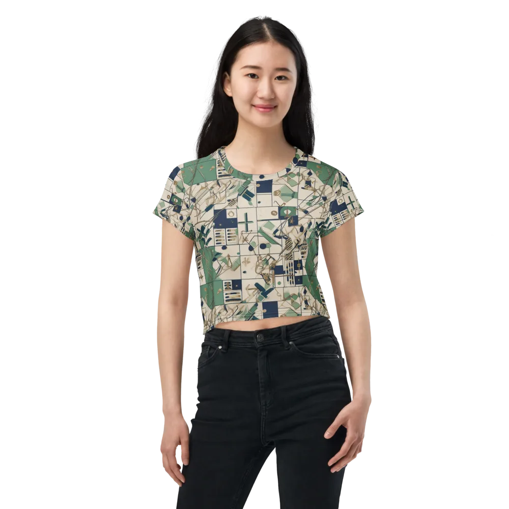 Gilded Toolkit on Crop Tee — Front