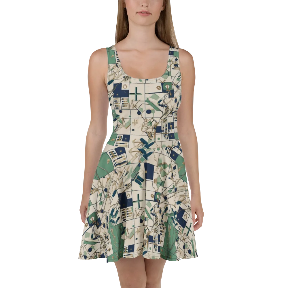 Gilded Toolkit on Skater Dress — Front