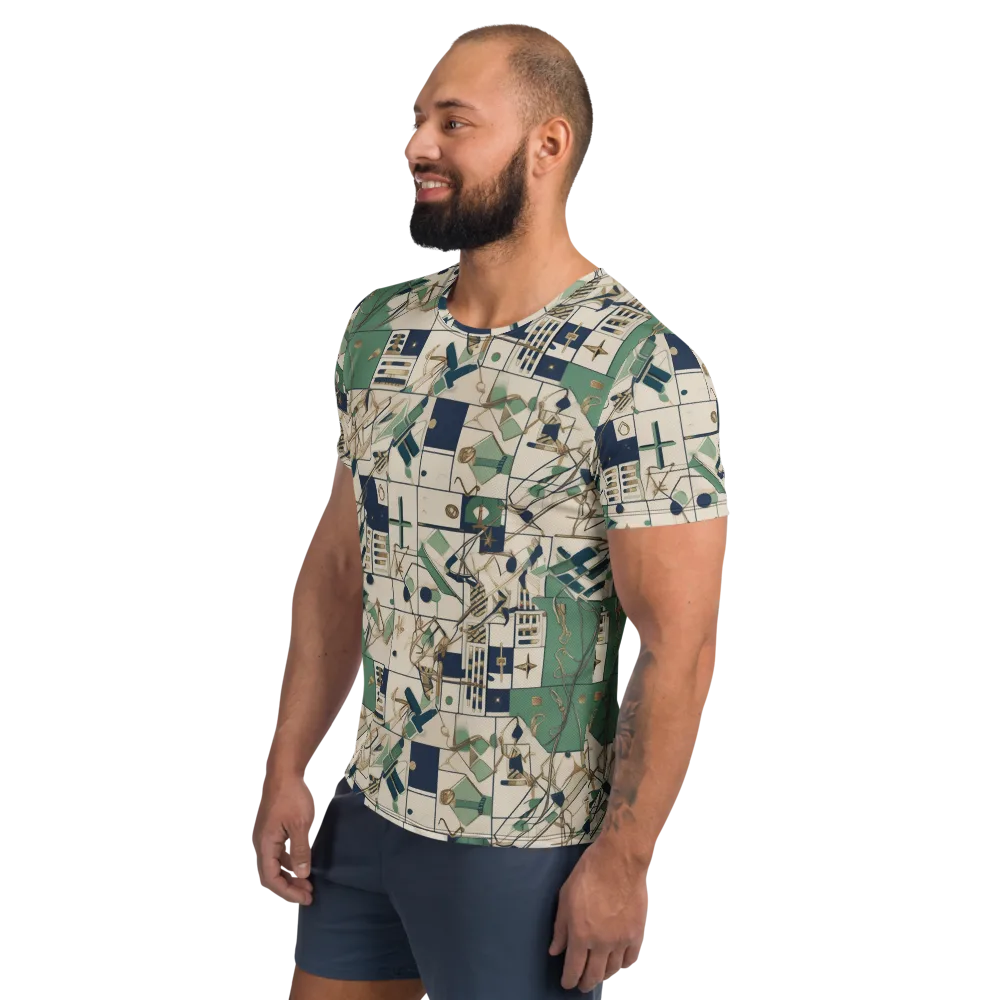 Gilded Toolkit on Men's Athletic T-Shirt — Left