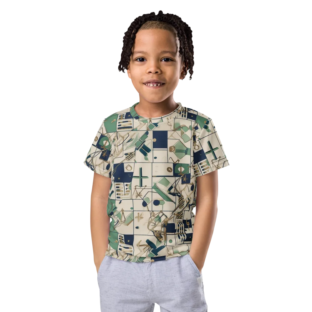 Gilded Toolkit on Kids Crew Neck T-Shirt — Front