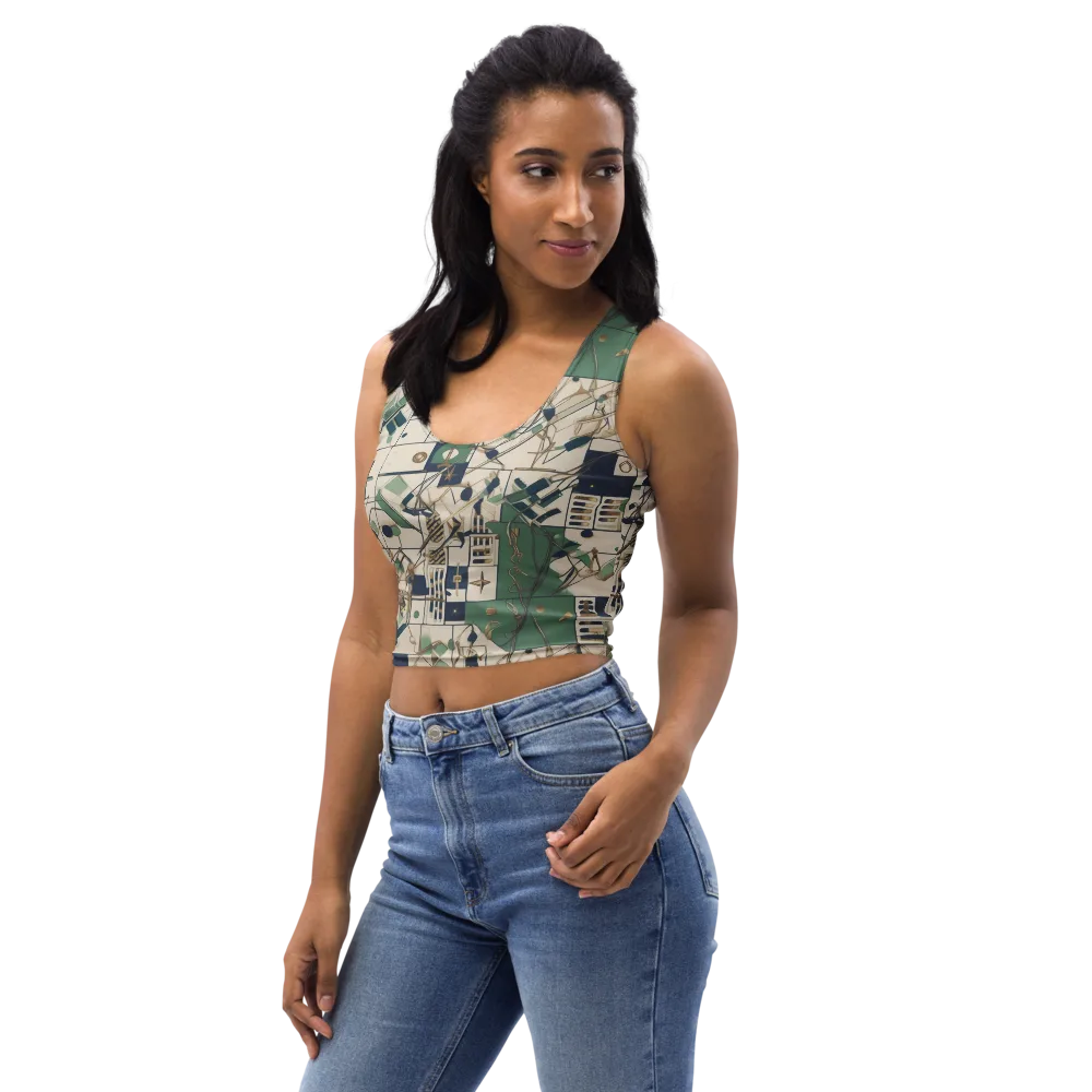 Gilded Toolkit on Crop Top — Left Front